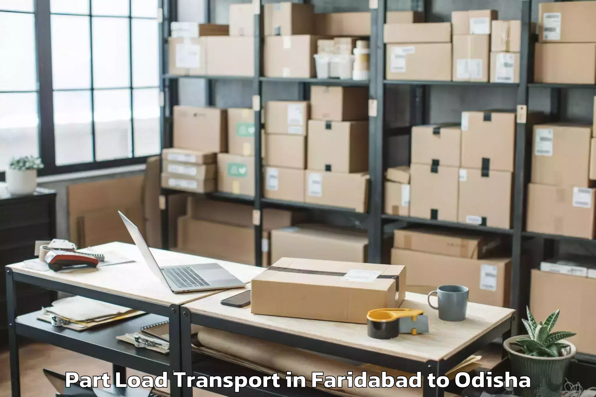 Reliable Faridabad to Golanthara Part Load Transport